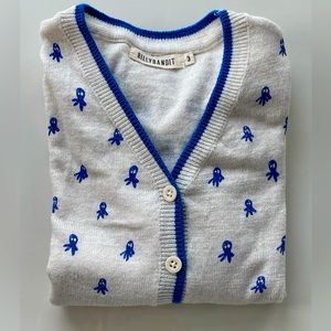 BILLYBANDIT Blue Octopus Cardigan 3T
